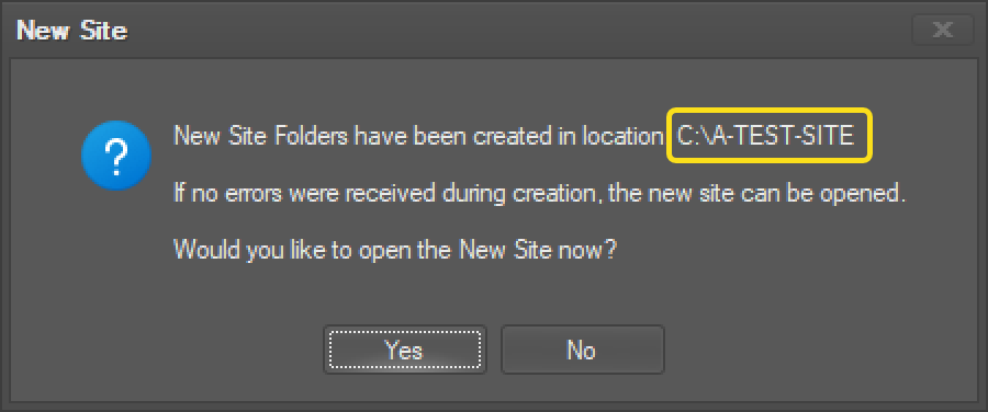 Site Folder